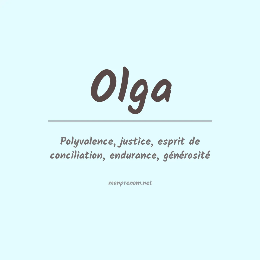 Prénom Olga