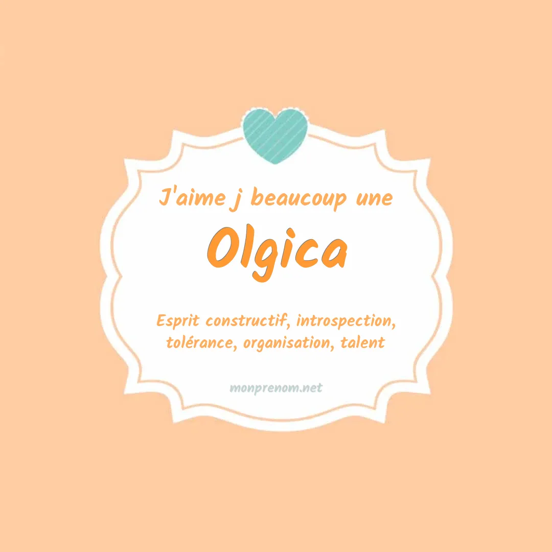 J'aime beaucoup Olgica