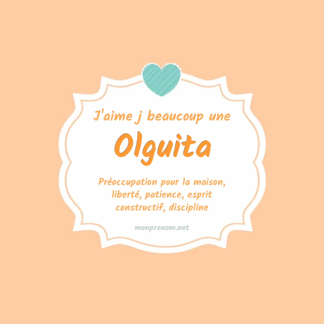 J'aime beaucoup Olguita