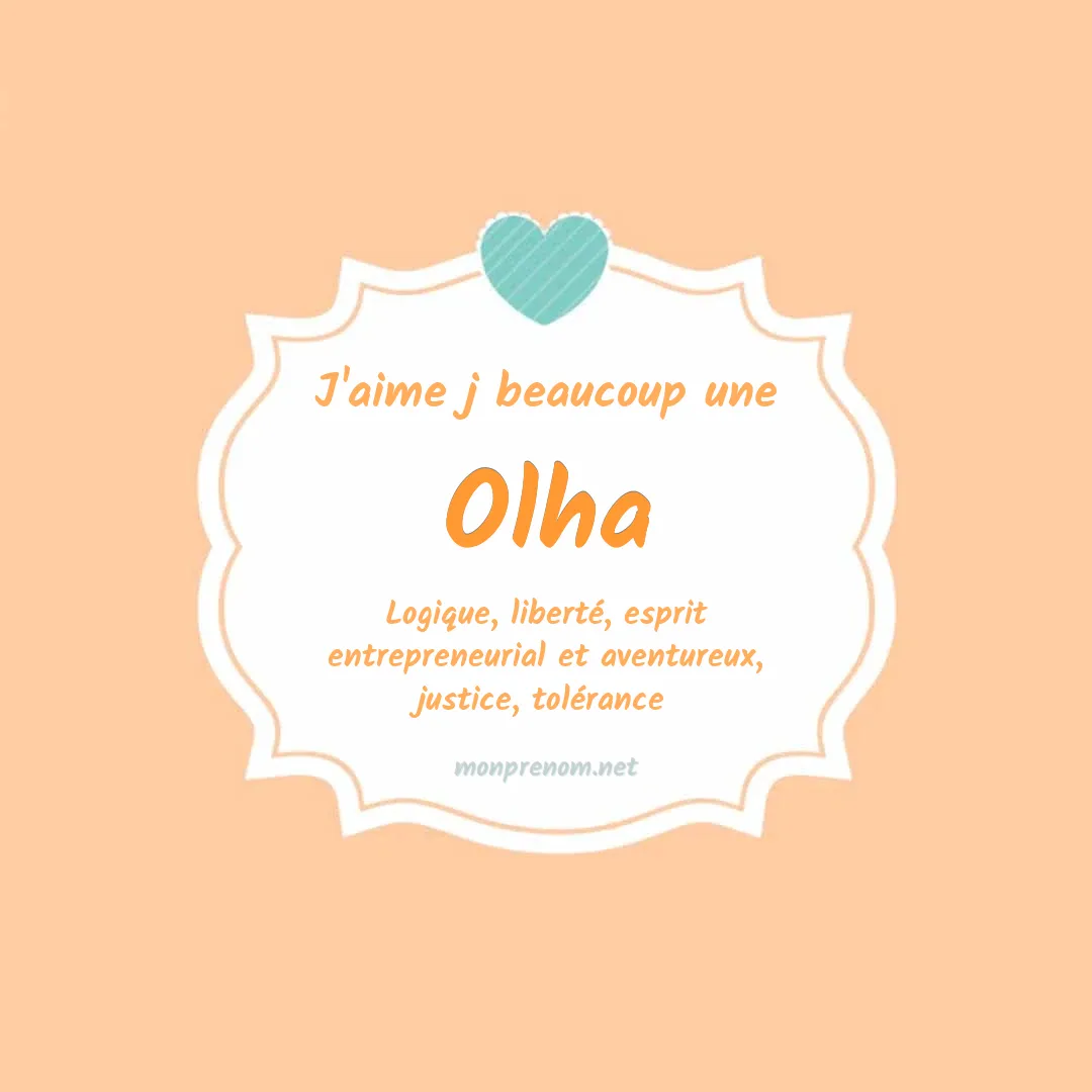 J'aime beaucoup Olha
