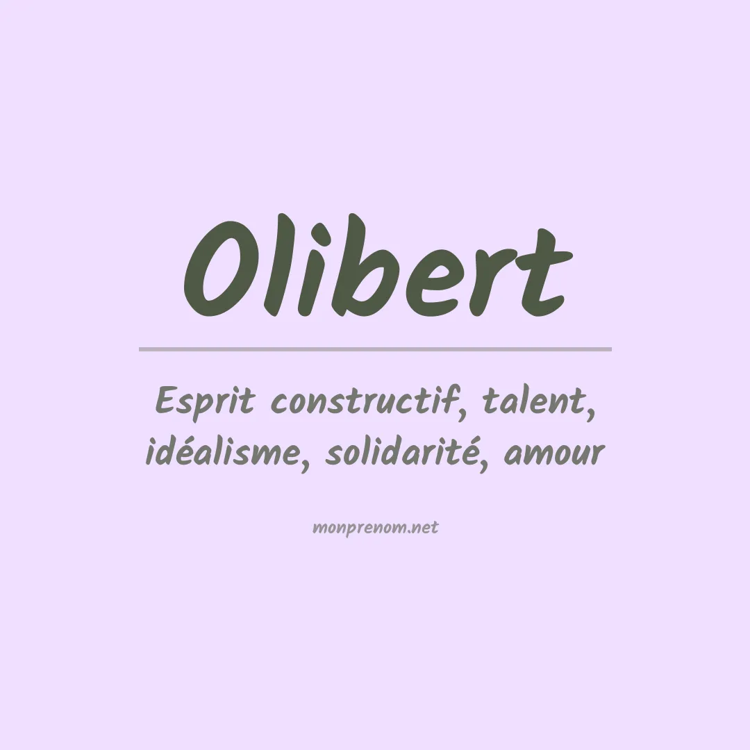 Signification du prénom Olibert