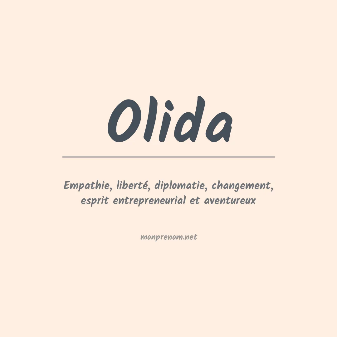 Prénom Olida