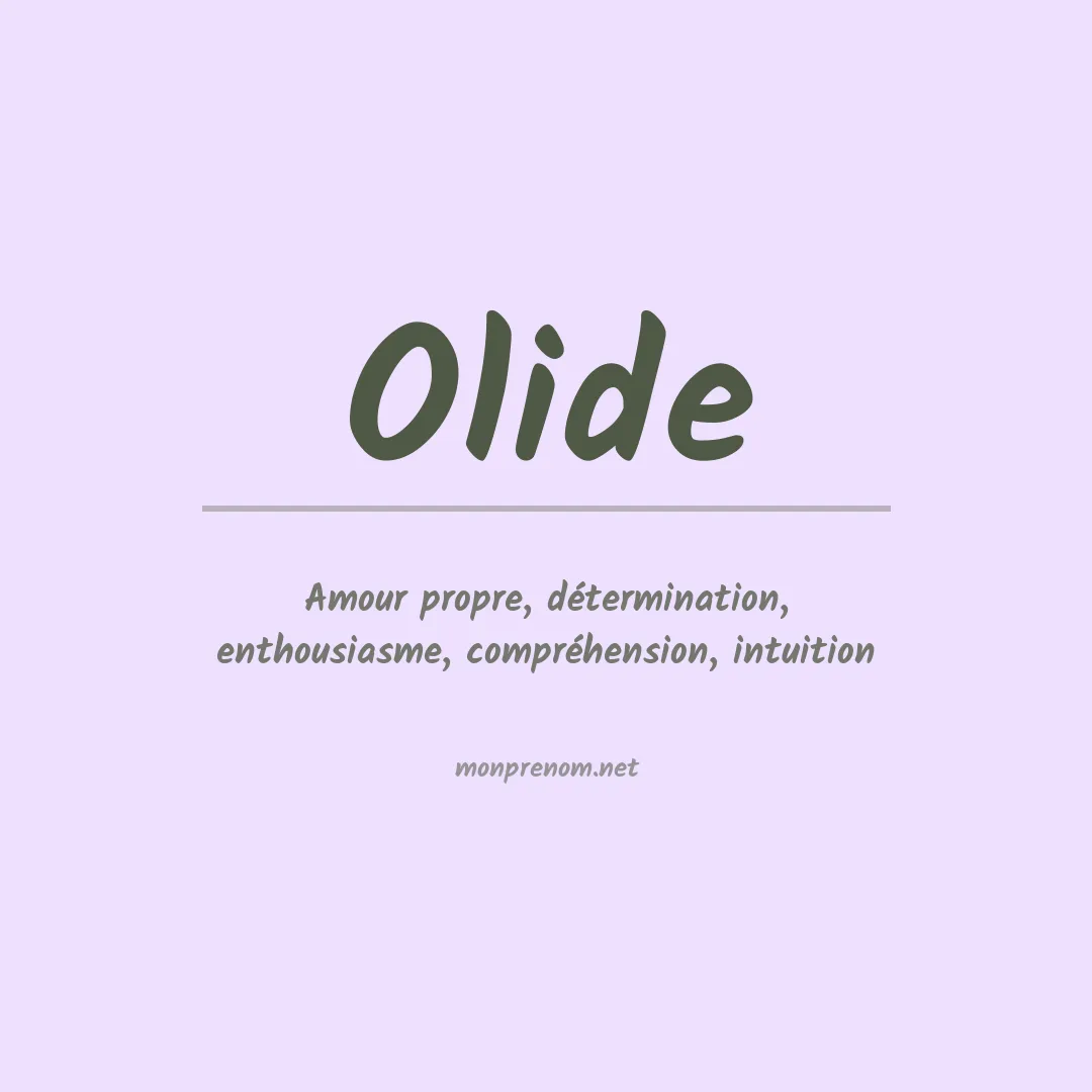 Prénom Olide