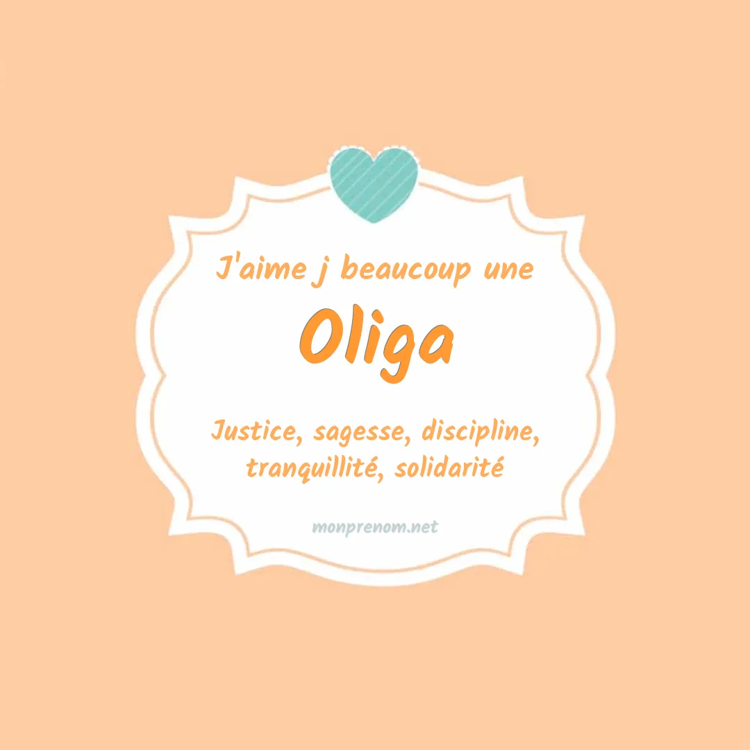 J'aime beaucoup Oliga