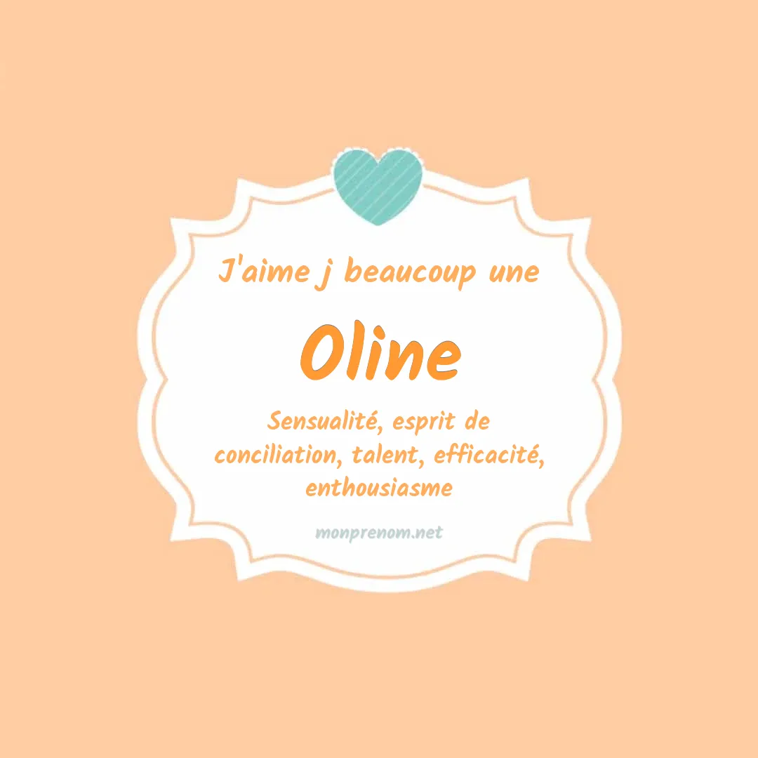 J'aime beaucoup Oline