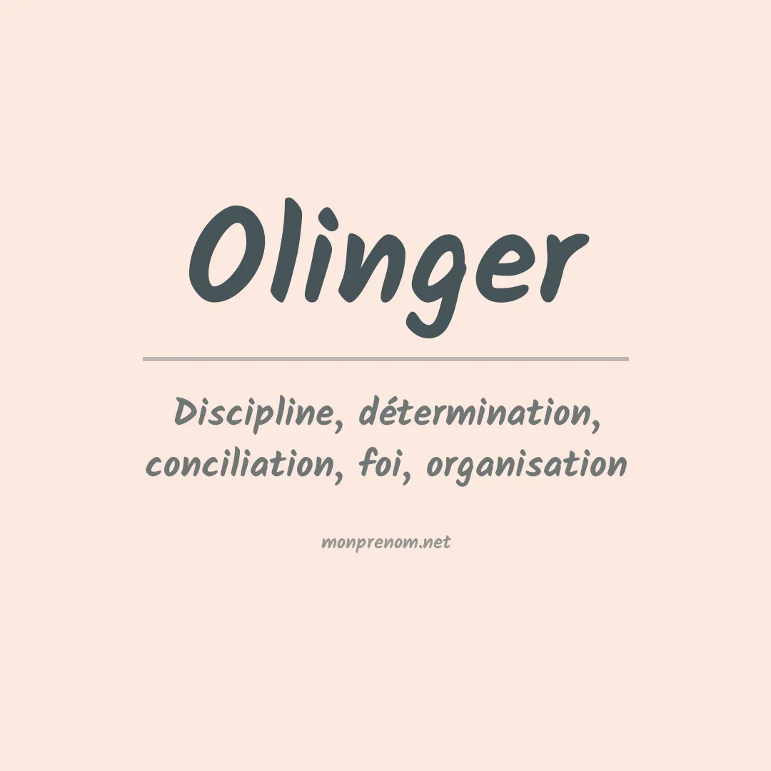 Prénom Olinger