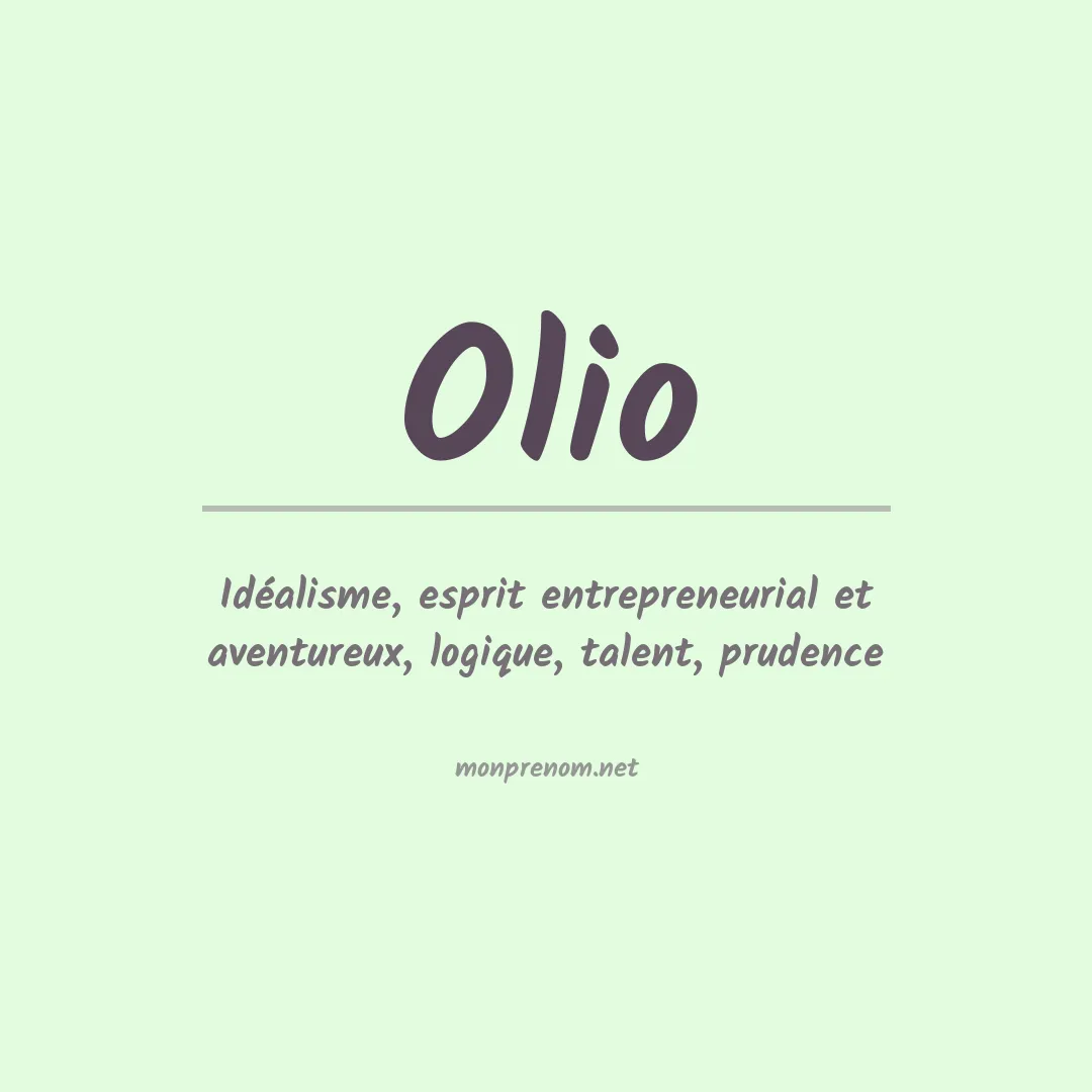 Prénom Olio
