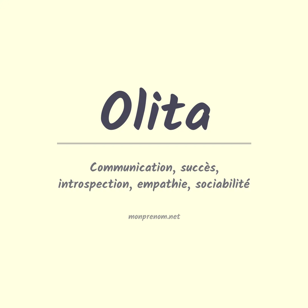 Prénom Olita