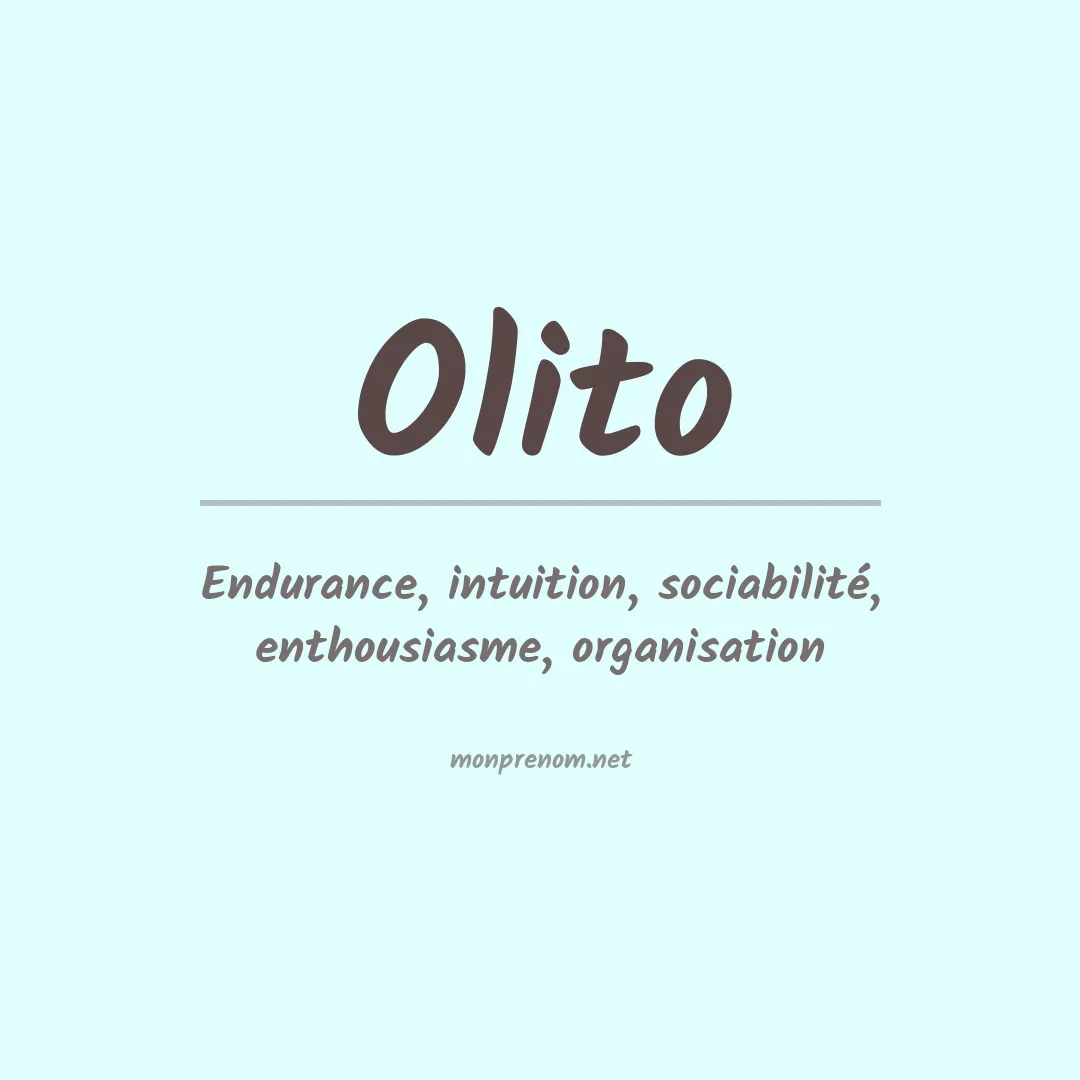 Signification du prénom Olito