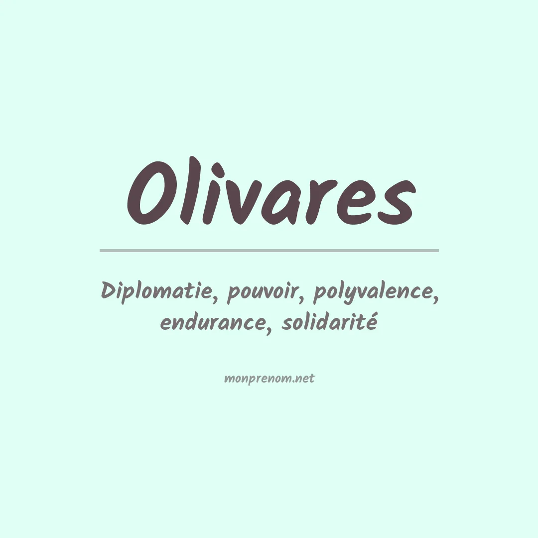 Prénom Olivares