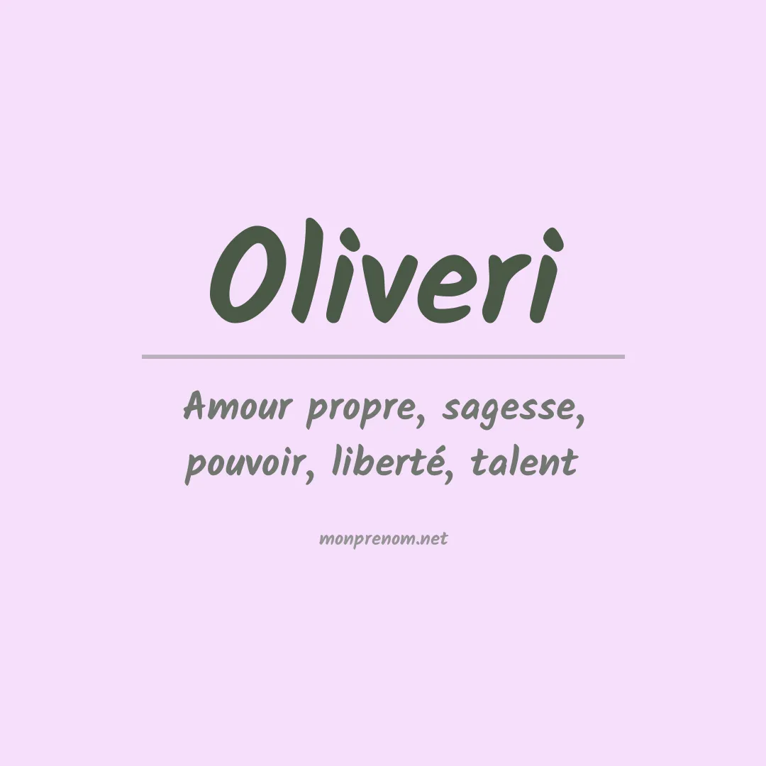 Prénom Oliveri