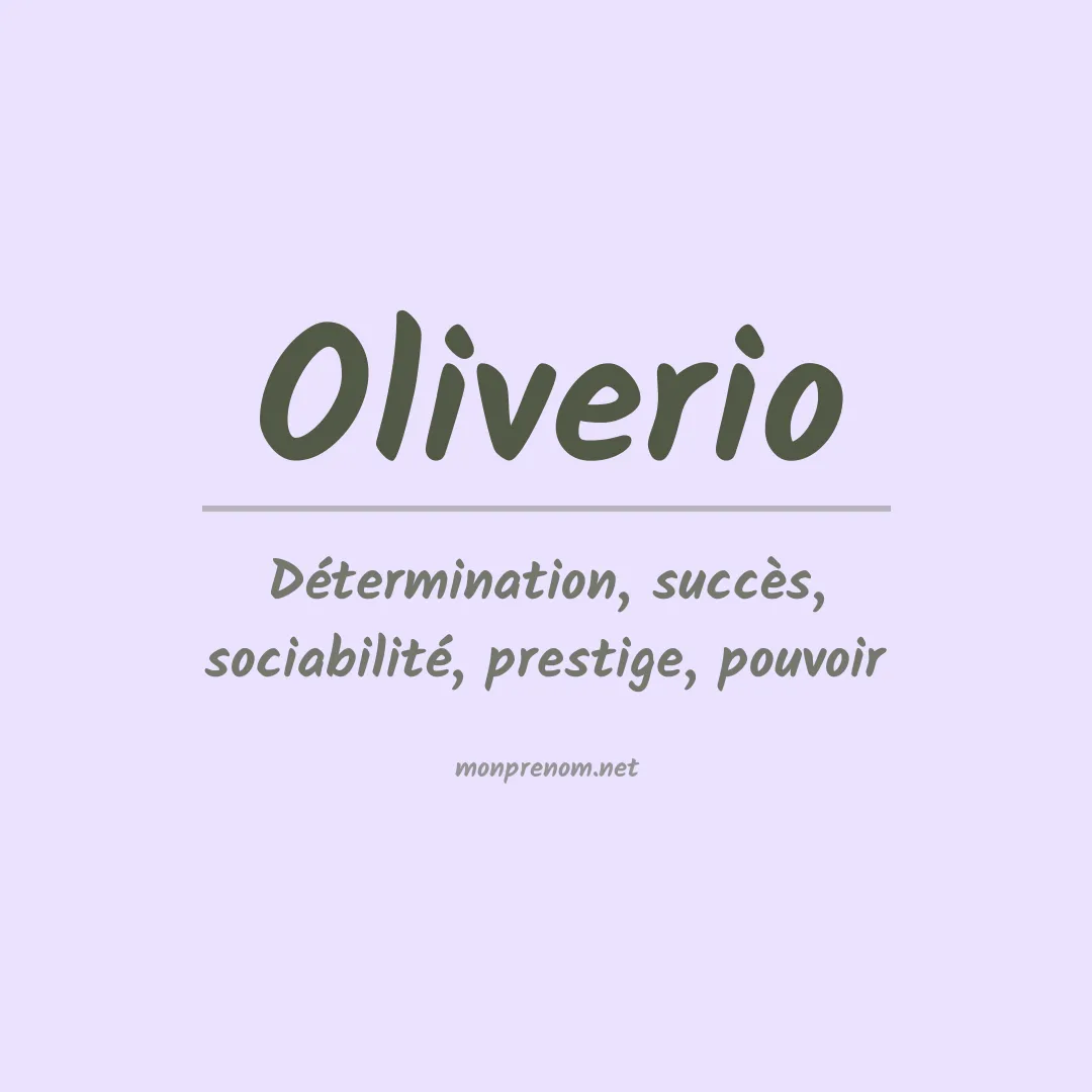 Prénom Oliverio