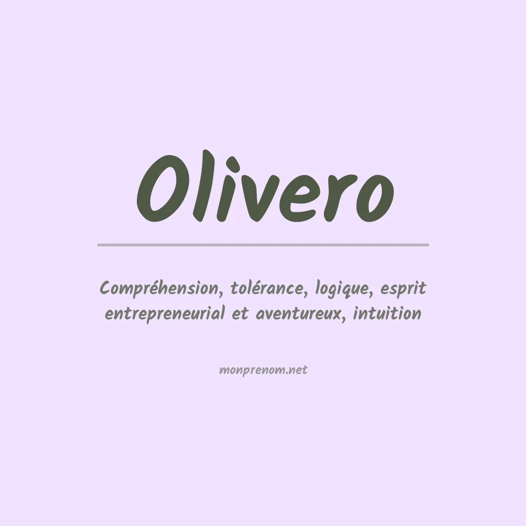 Prénom Olivero