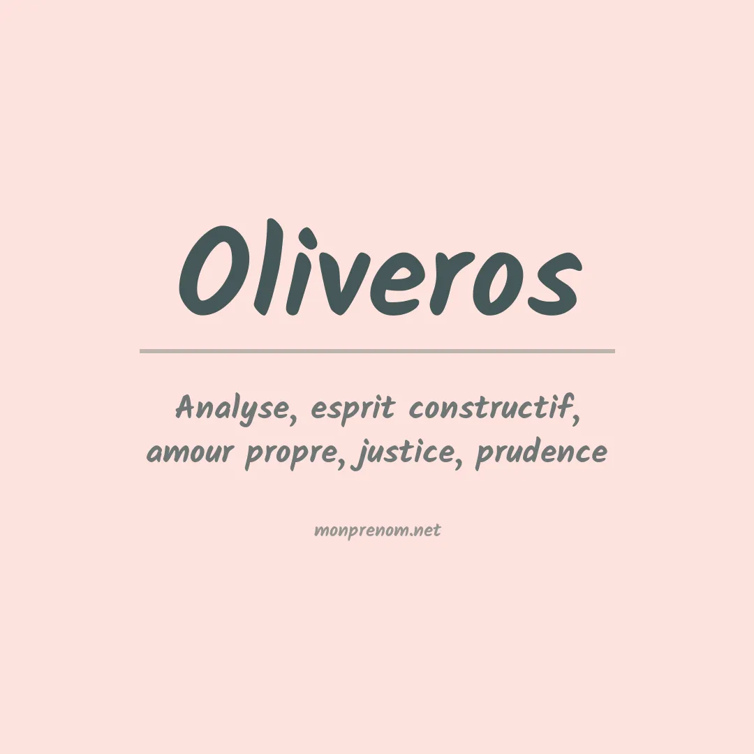 Prénom Oliveros