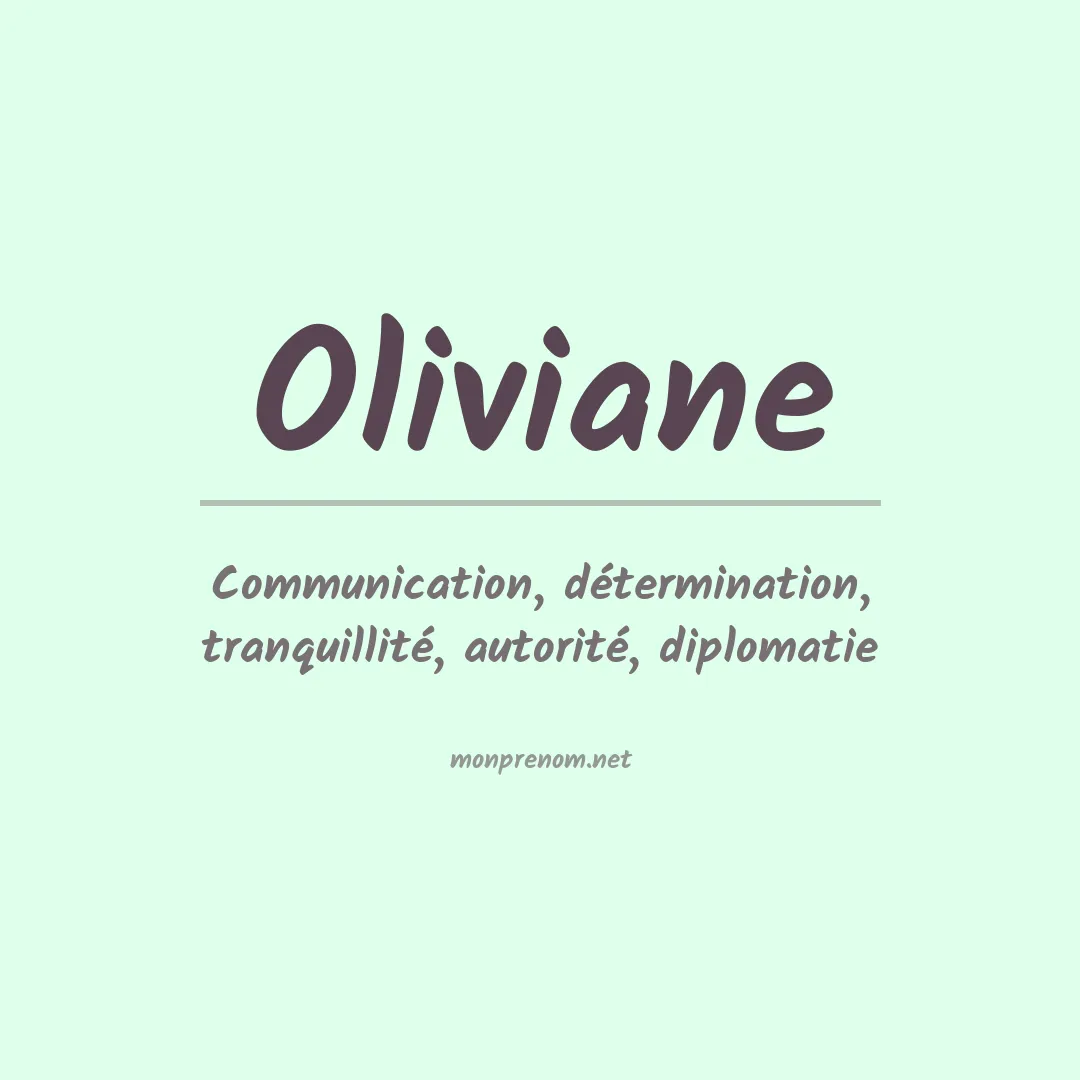 Prénom Oliviane