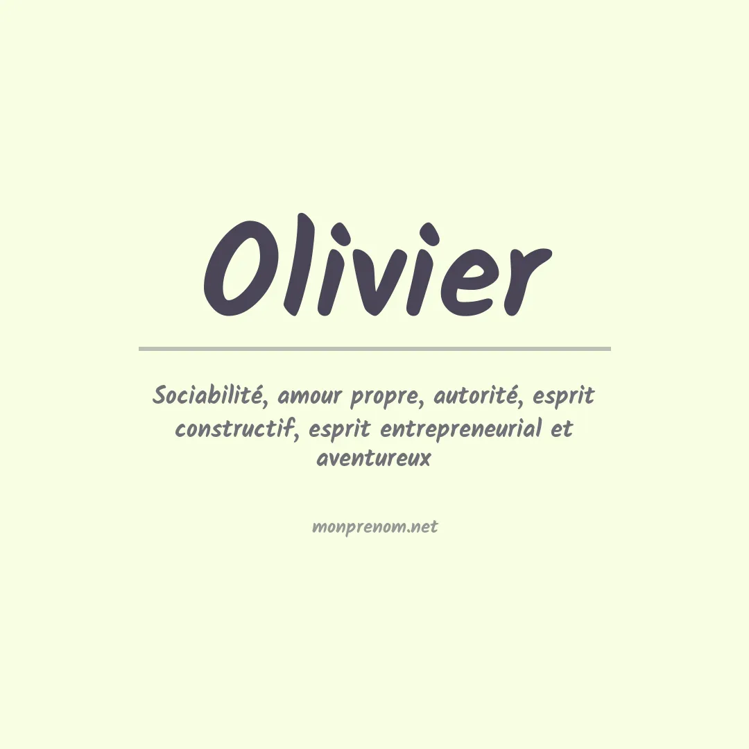 Prénom Olivier