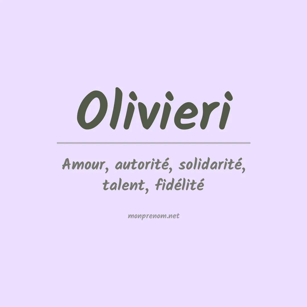 Prénom Olivieri
