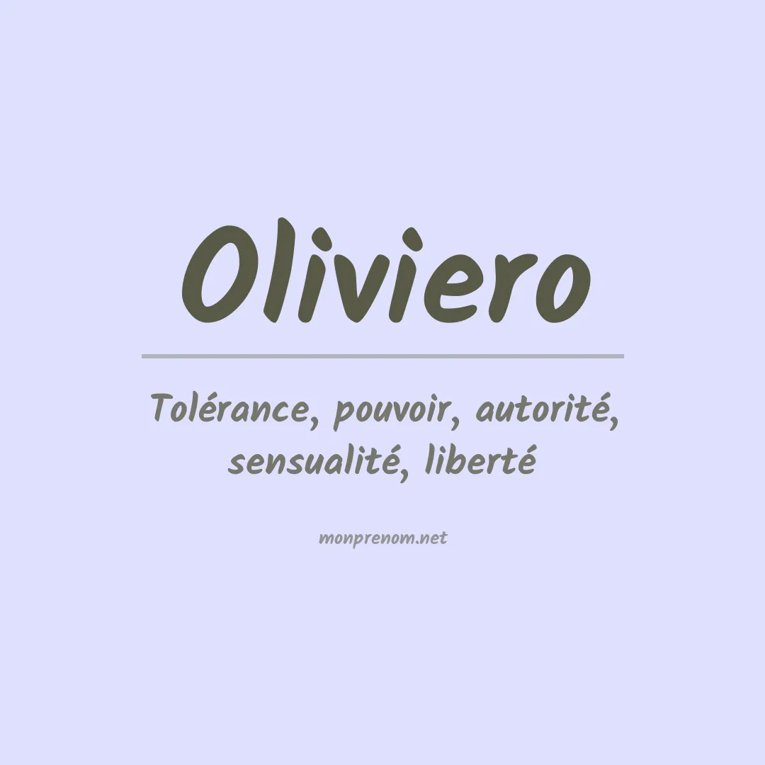 Prénom Oliviero