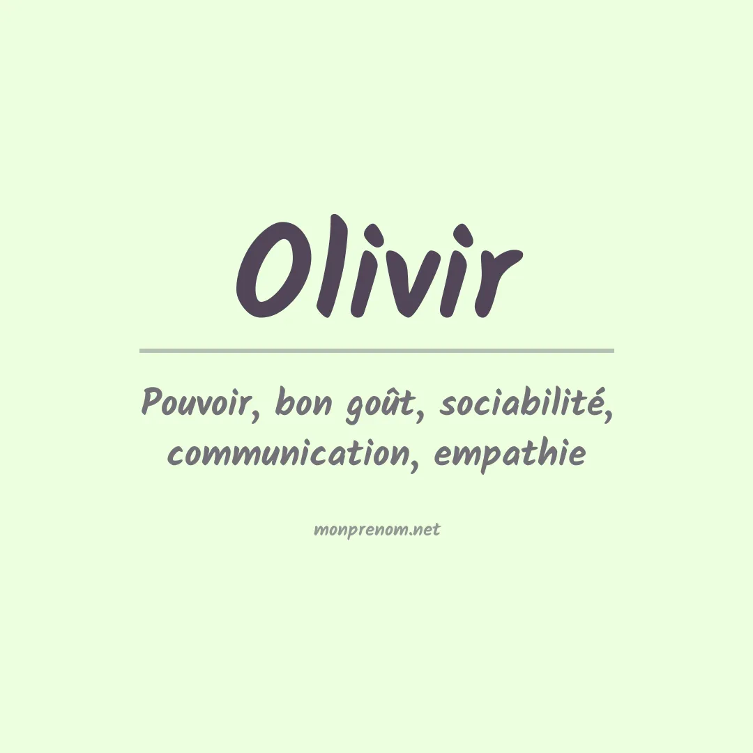 Signification du prénom Olivir