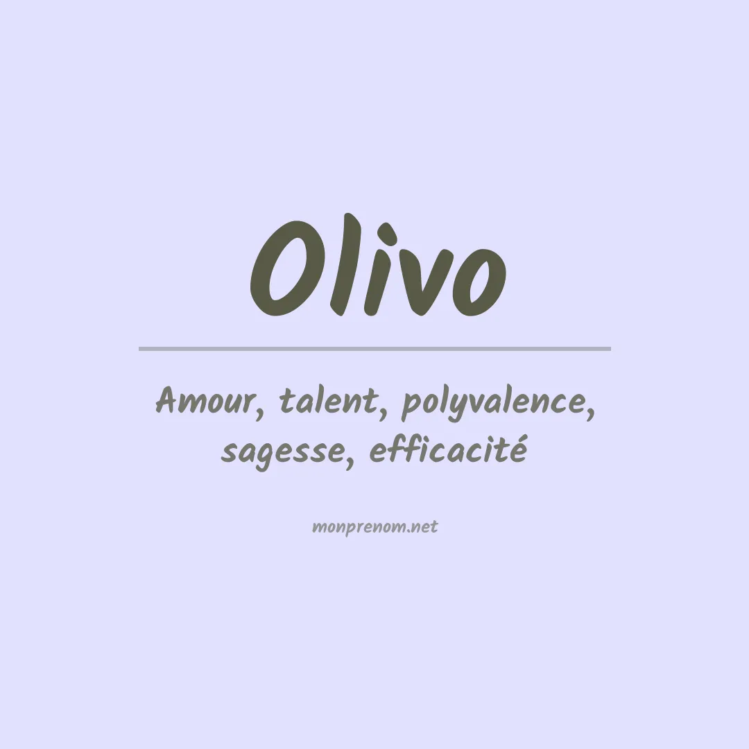 Prénom Olivo