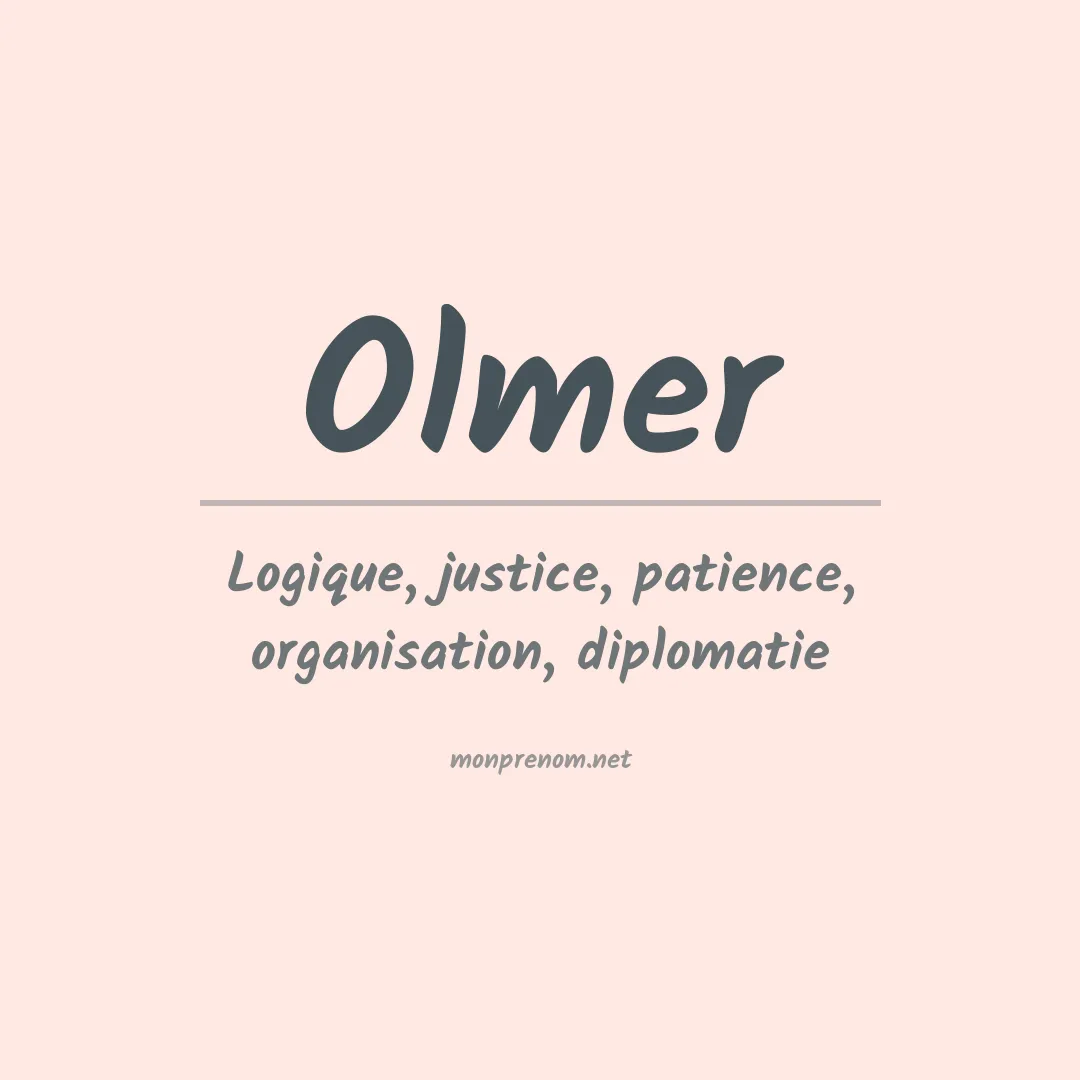 Signification du prénom Olmer