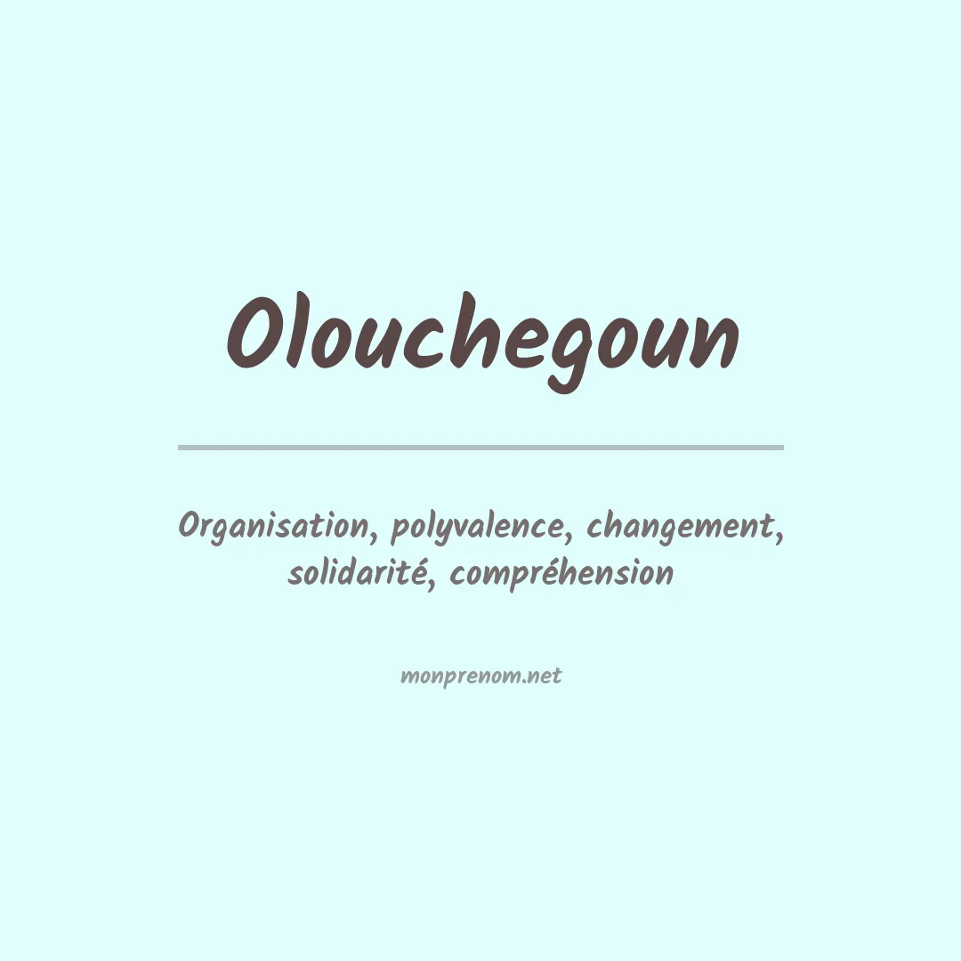 Prénom Olouchegoun