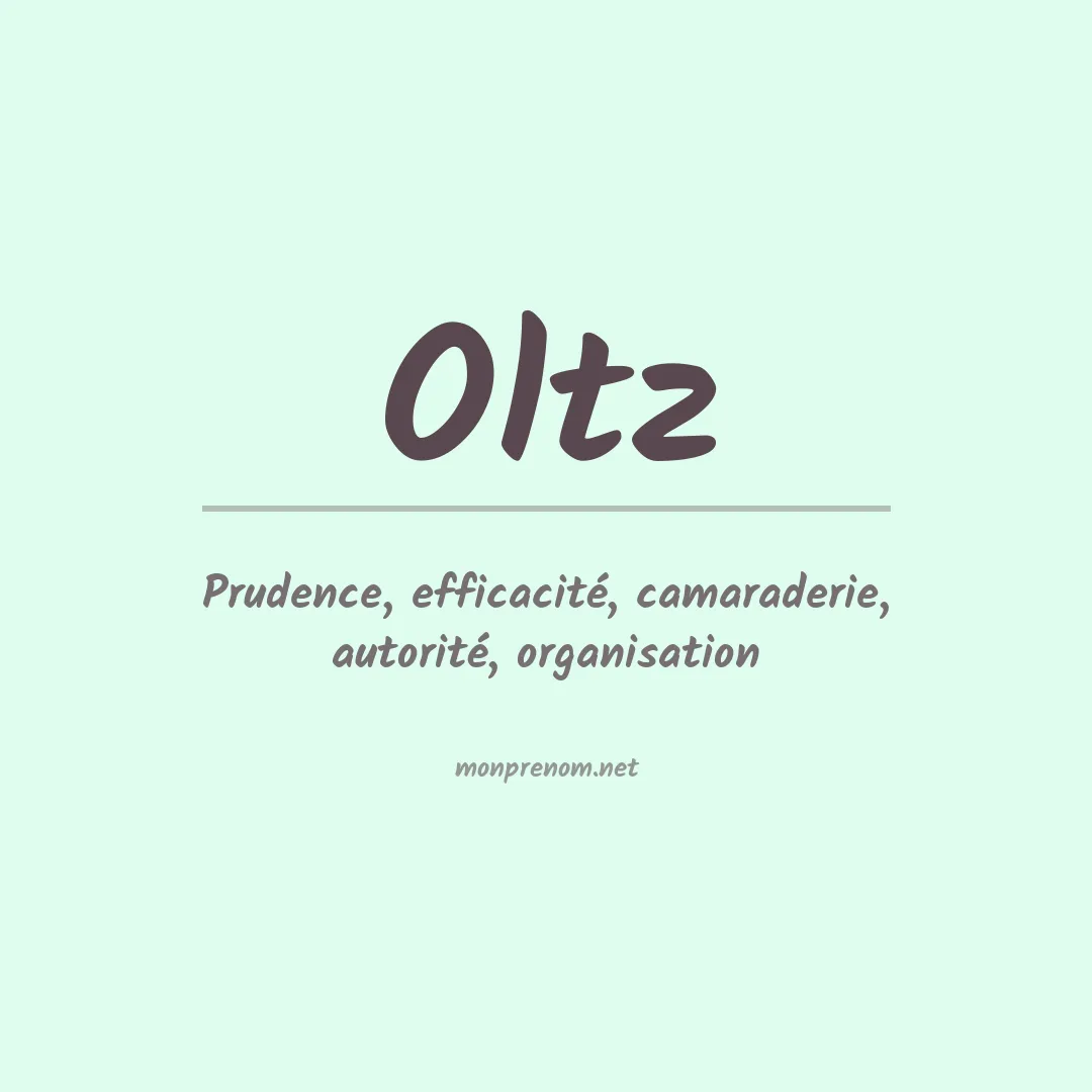 Prénom Oltz