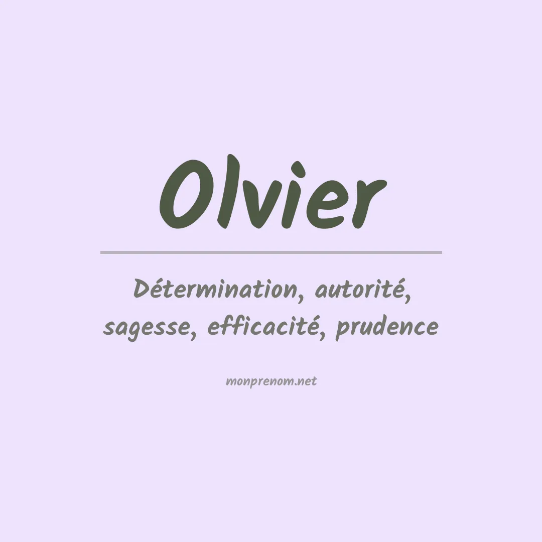 Signification du prénom Olvier