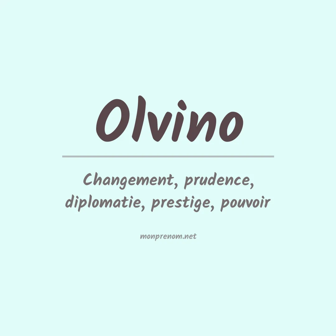 Prénom Olvino