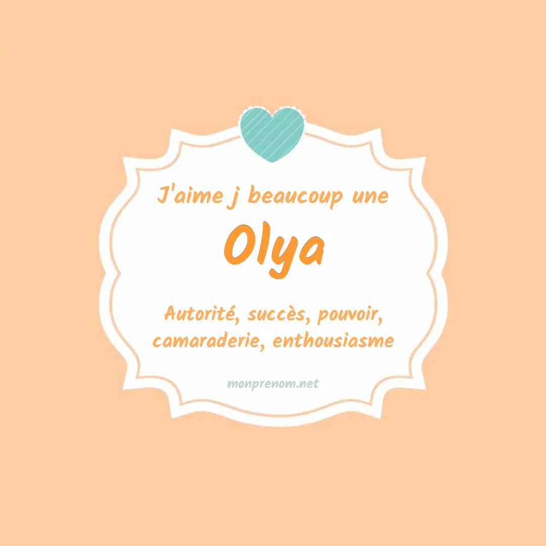 J'aime beaucoup Olya
