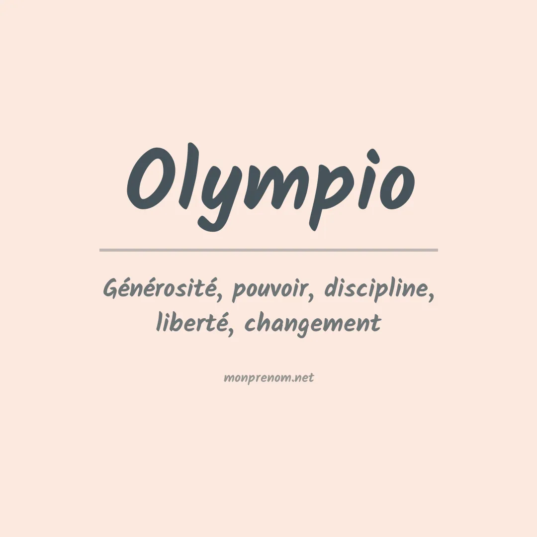 Prénom Olympio