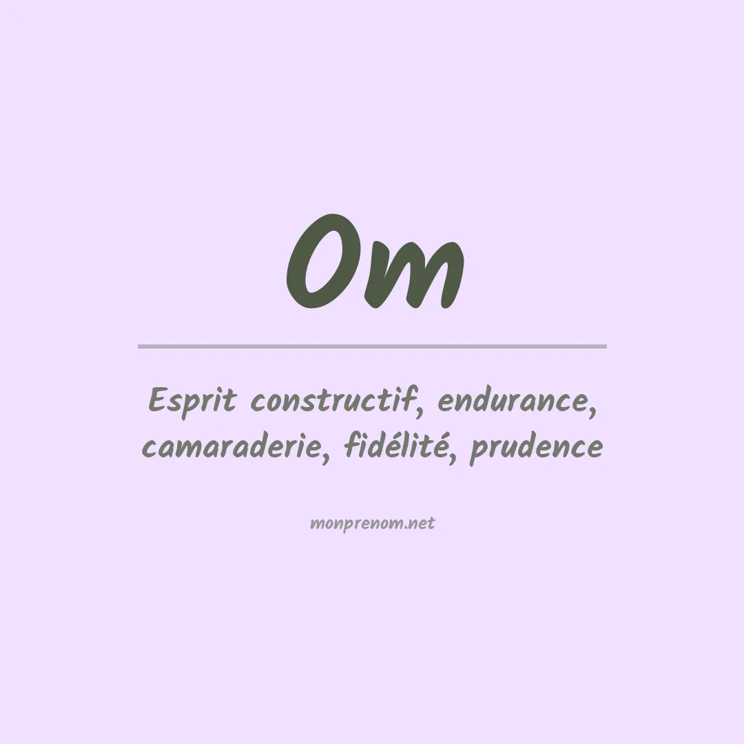 Prénom Om