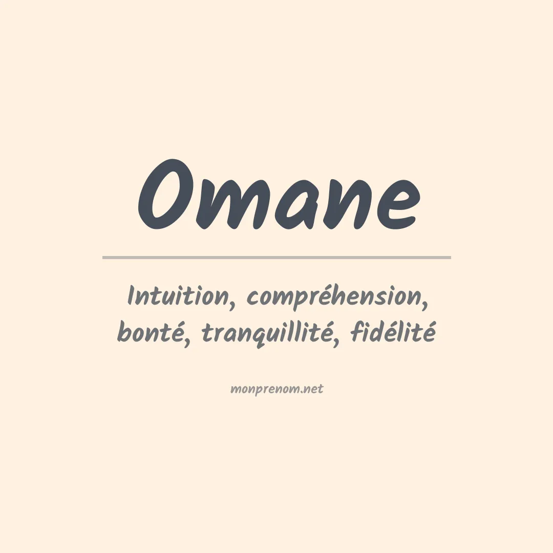 Prénom Omane