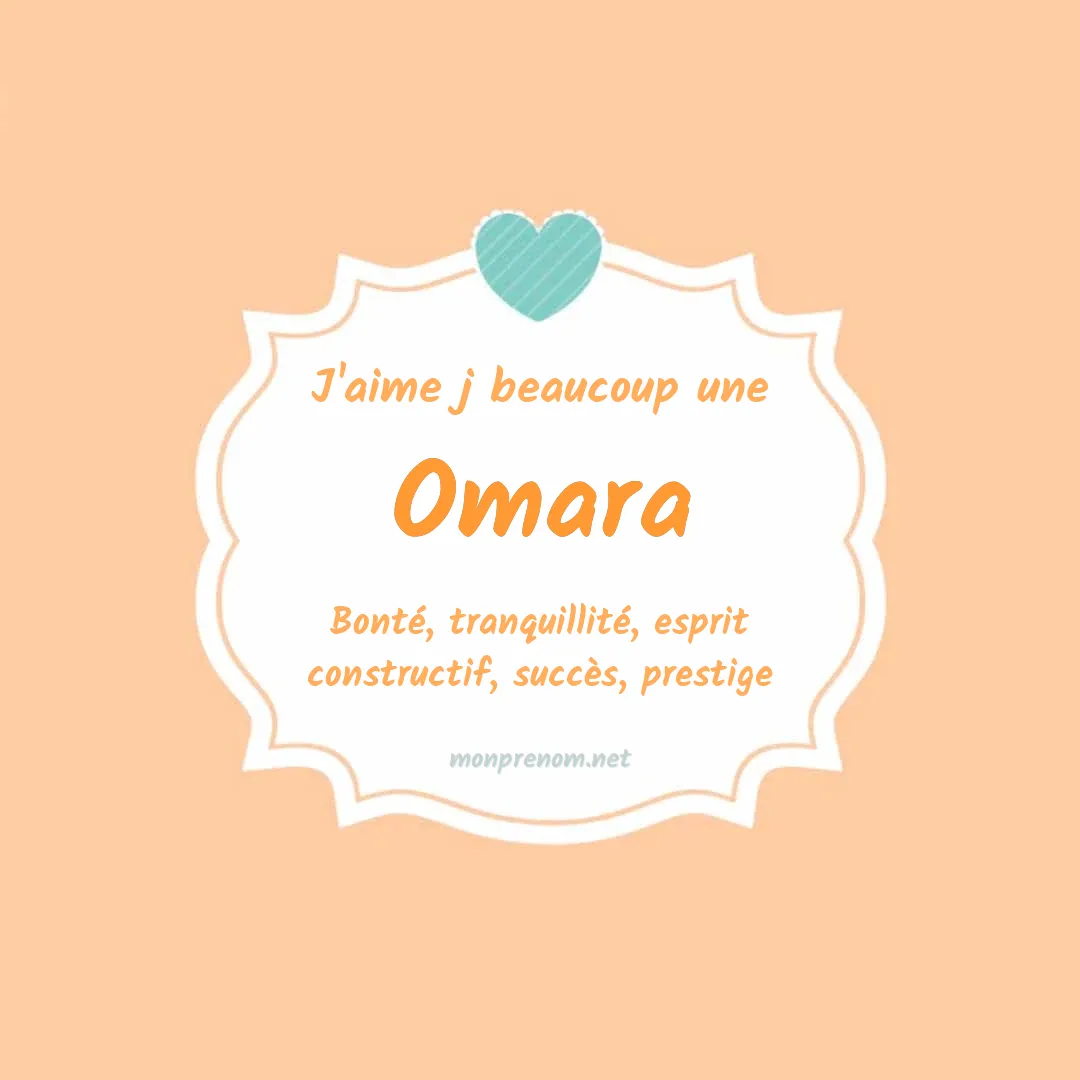 J'aime beaucoup Omara