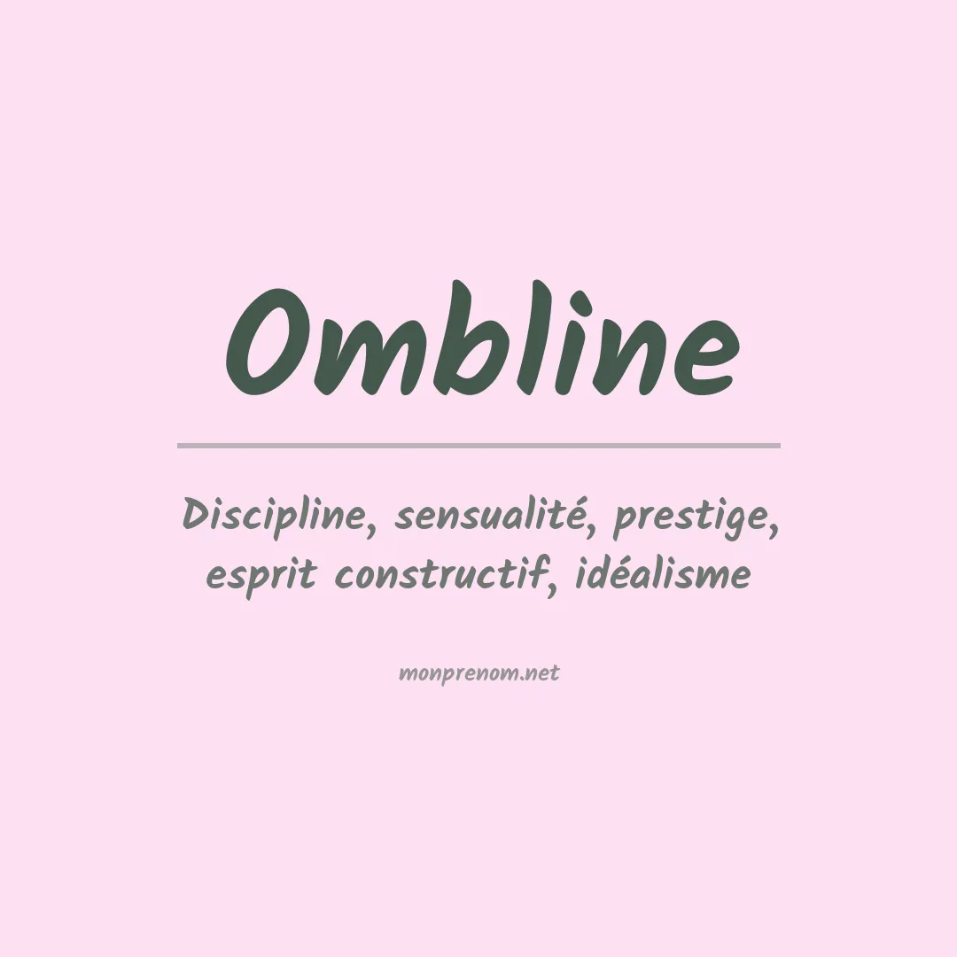 Prénom Ombline