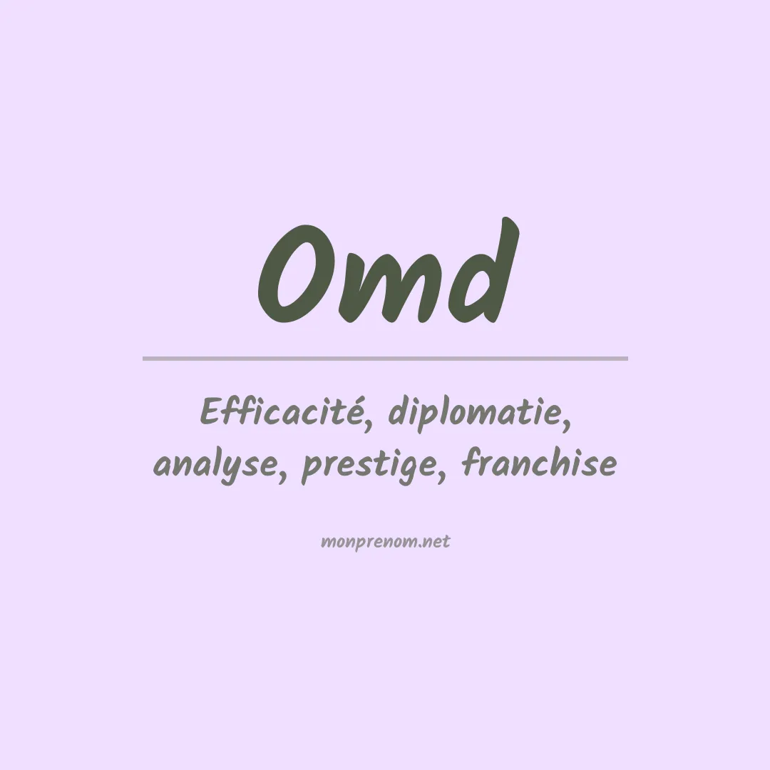 Signification du prénom Omd