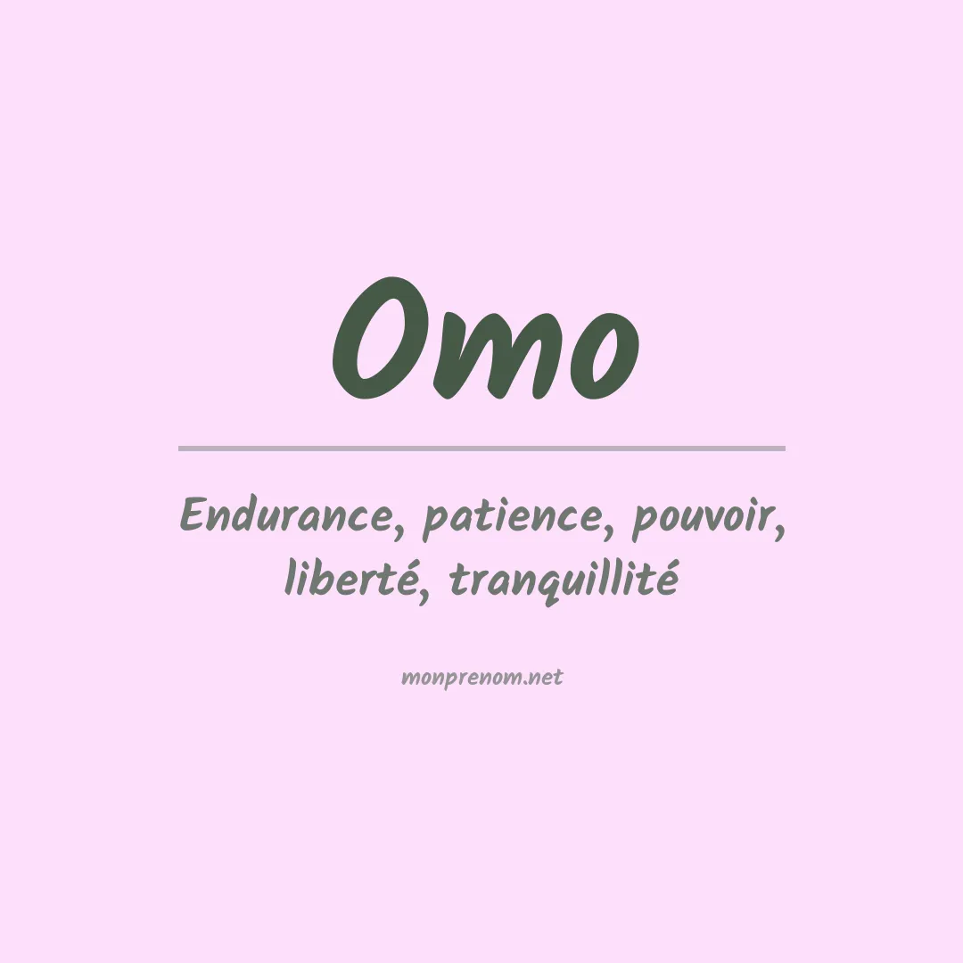 Prénom Omo