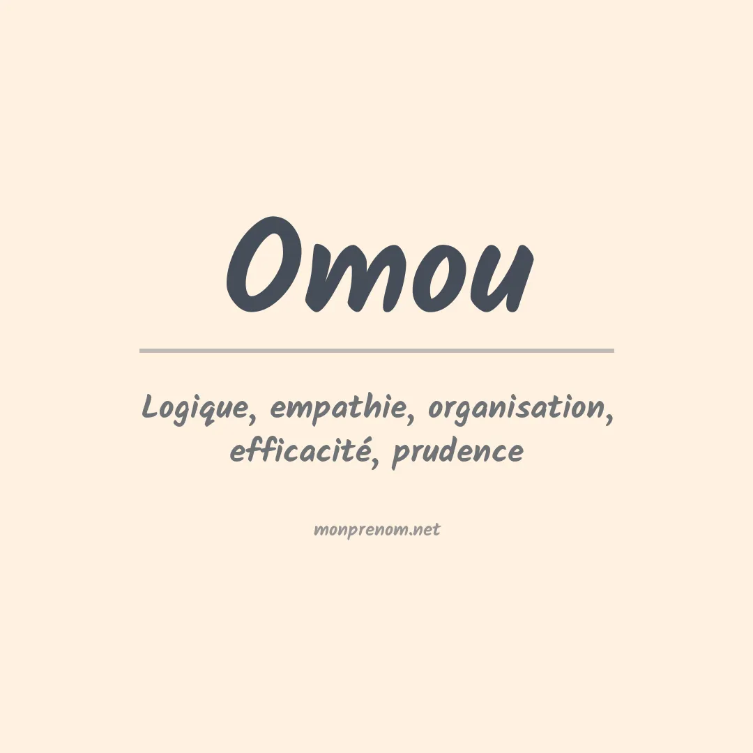 Signification du prénom Omou
