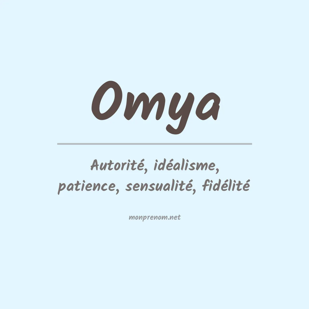 Signification du prénom Omya