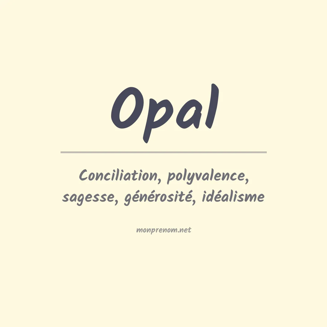 Prénom Opal
