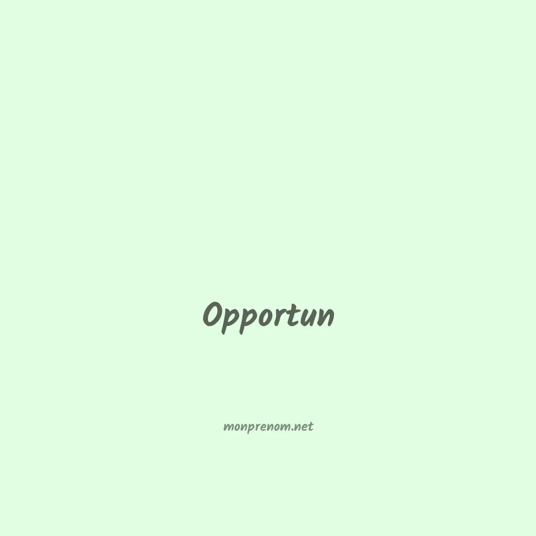 Opportun en chinois