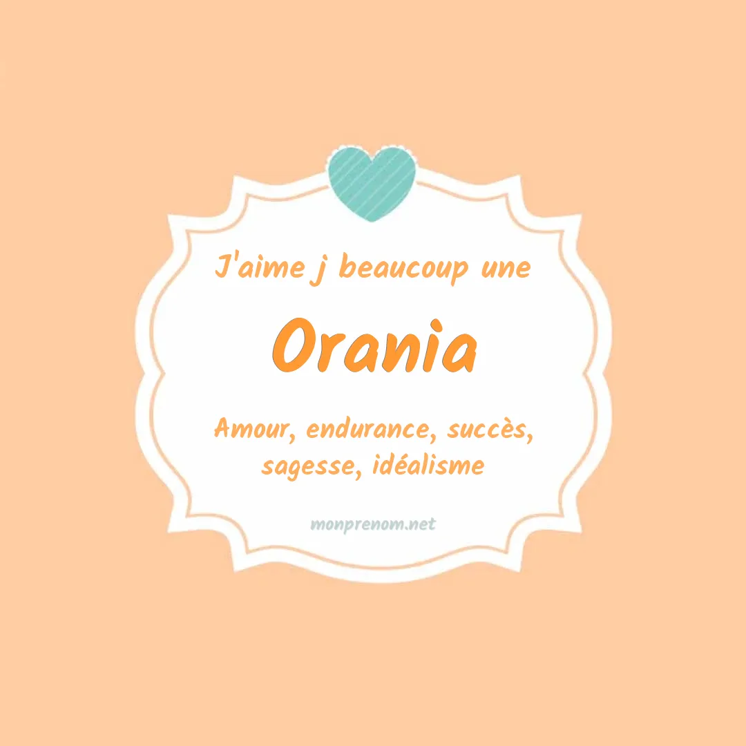 J'aime beaucoup Orania