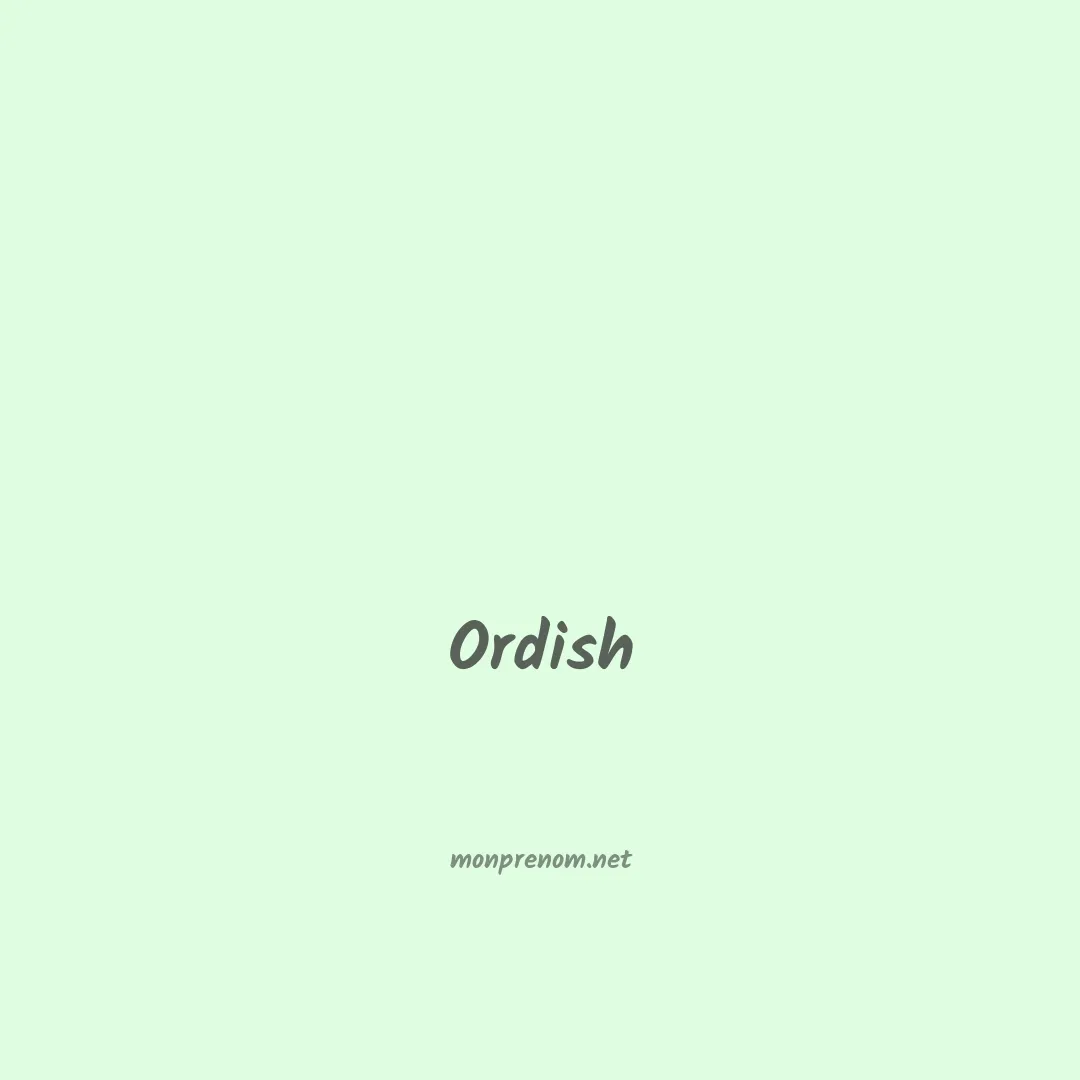 Ordish en chinois