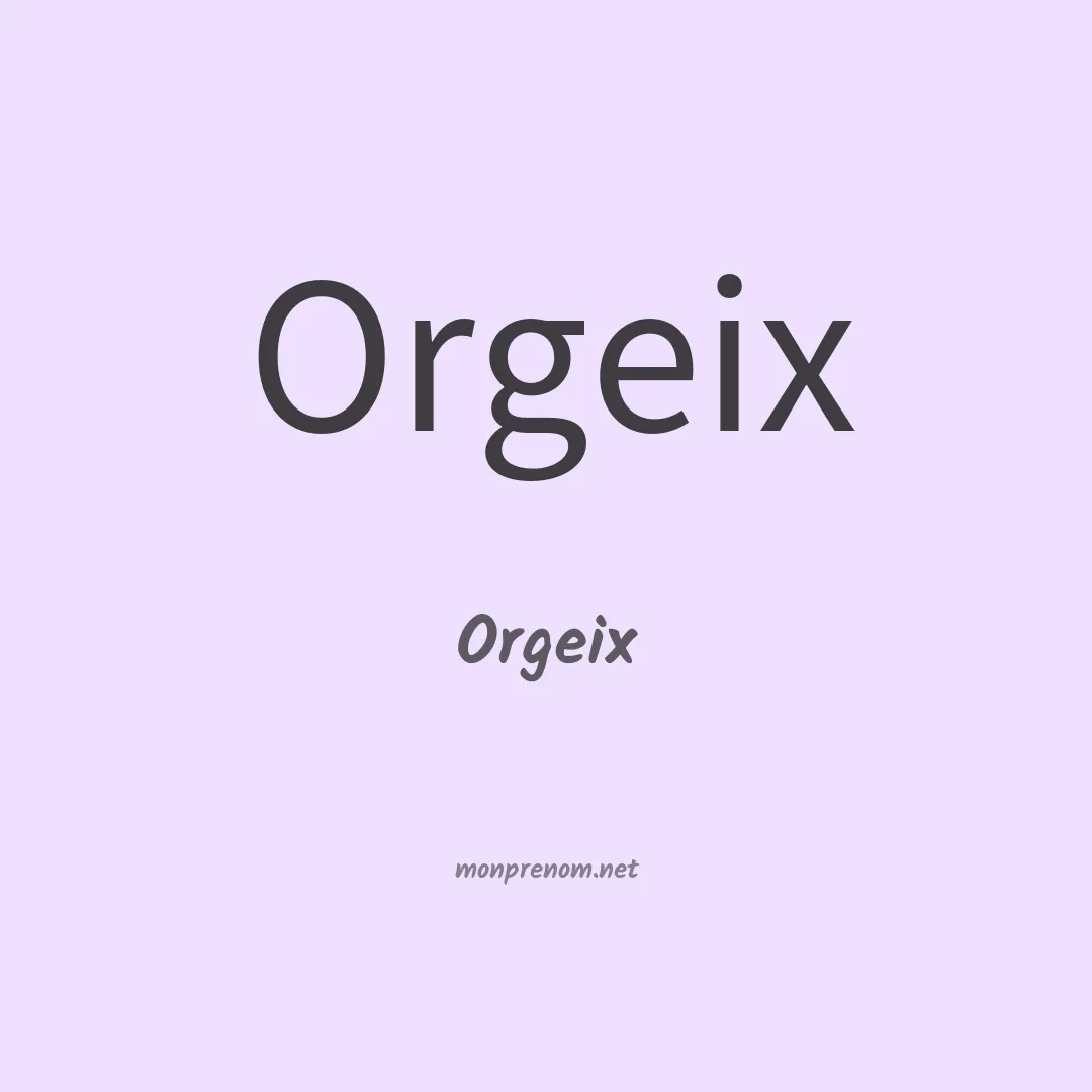 Orgeix en chinois