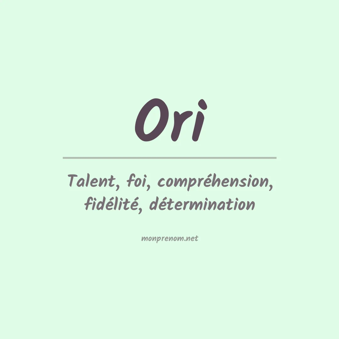 Prénom Ori