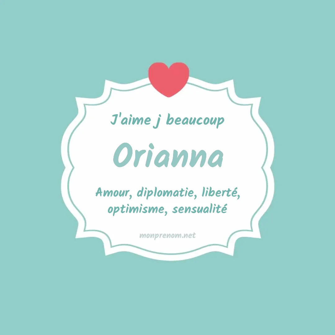 J'aime beaucoup Orianna