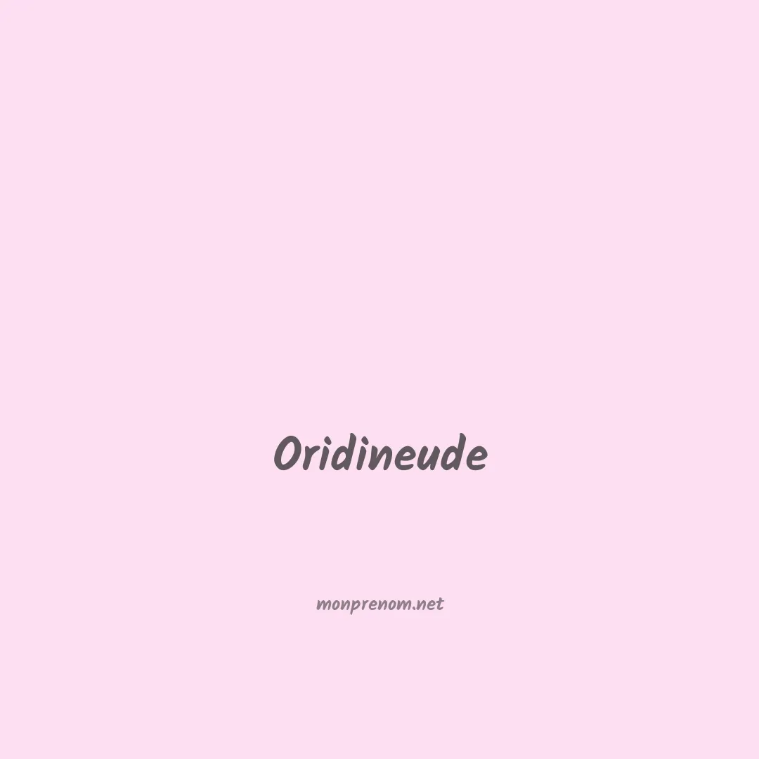 Oridineude en chinois