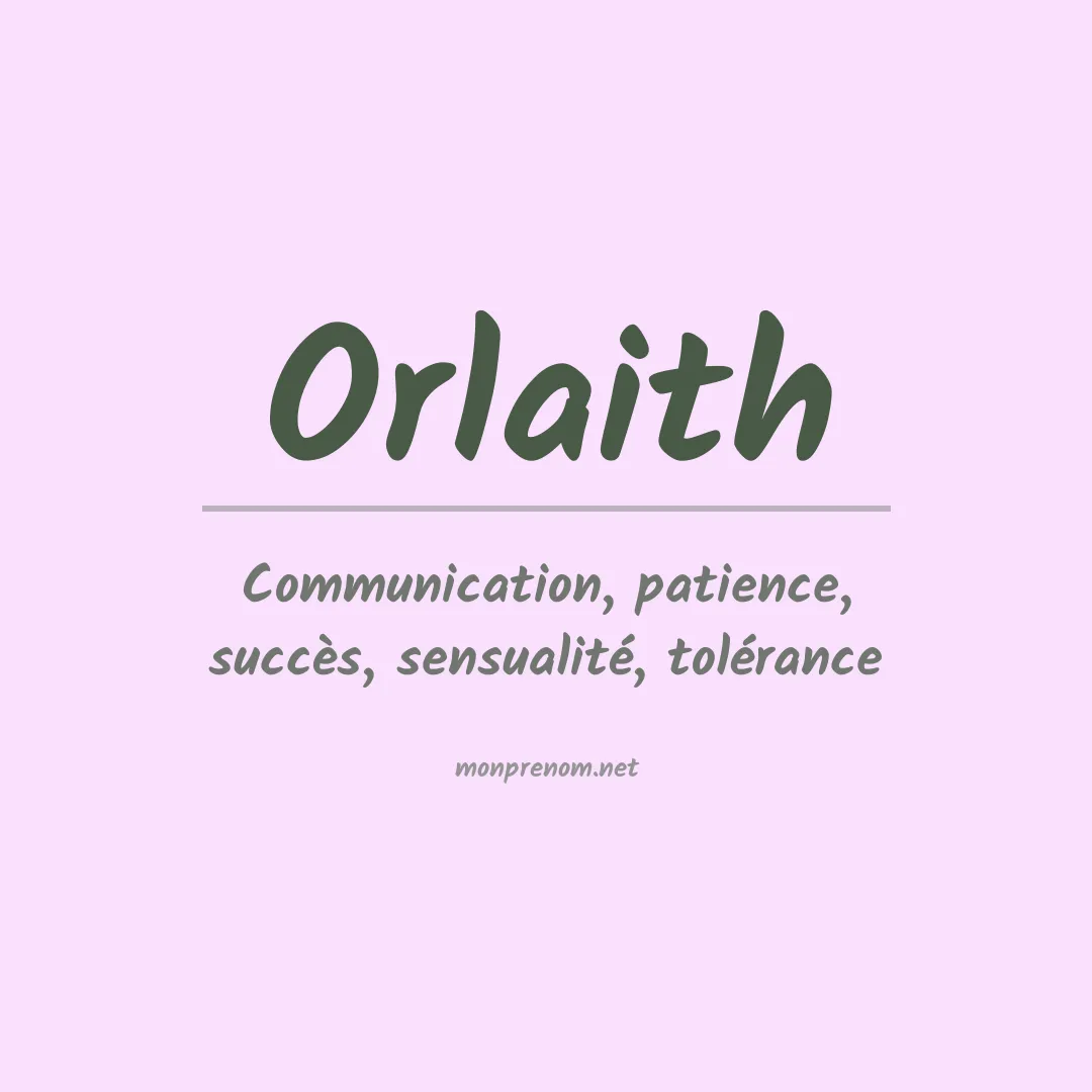 Signification du prénom Orlaith