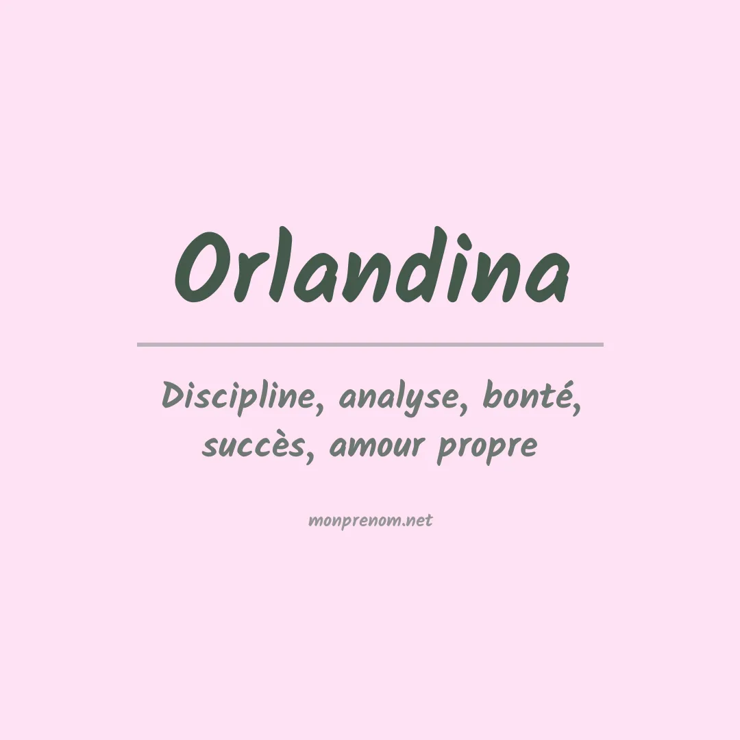 Prénom Orlandina