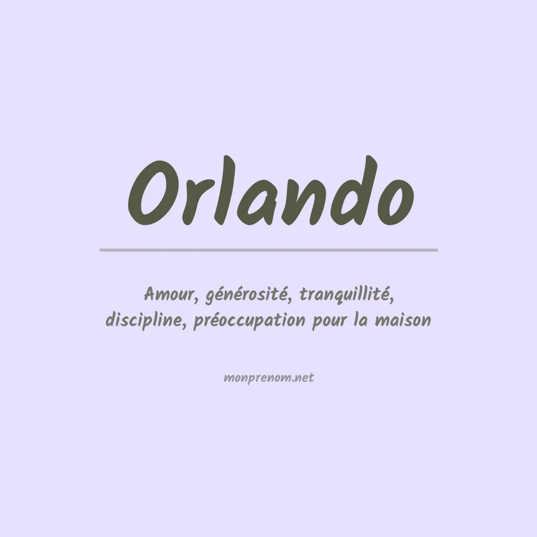 Prénom Orlando